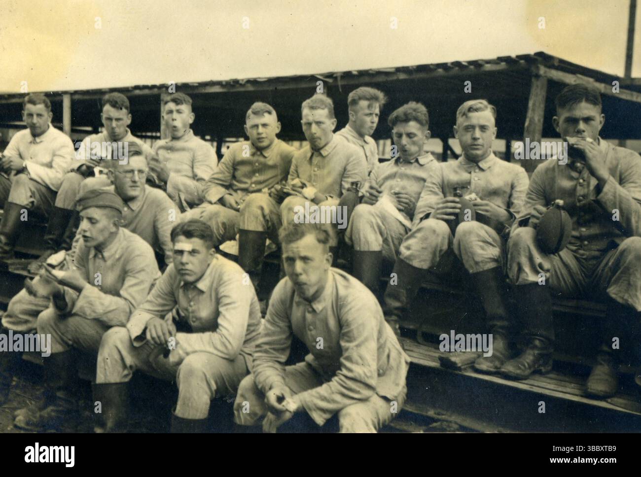 Seconda guerra mondiale, Germania, lavoratori del servizio del lavoro del Reich - formazione RAD Foto Stock