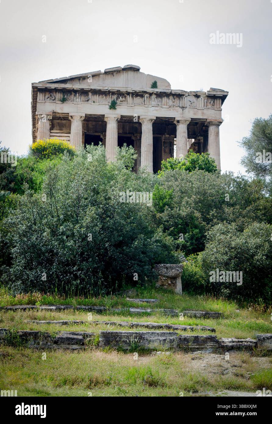 L'antica agorà di Atene, Grecia Foto Stock