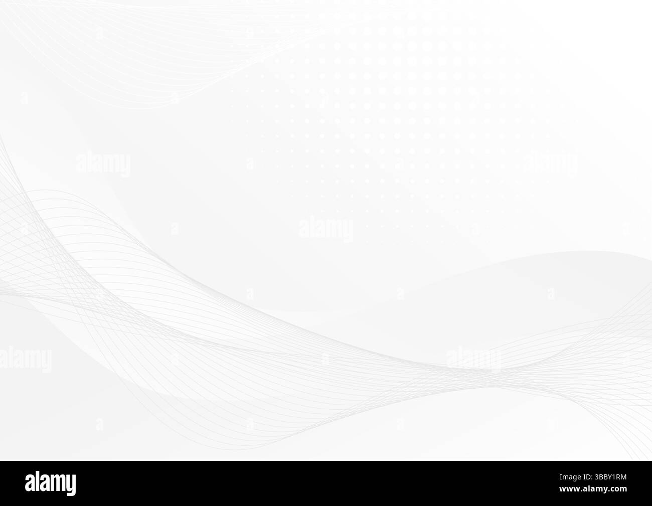 sfondo bianco astratto con linee ondulate Illustrazione Vettoriale