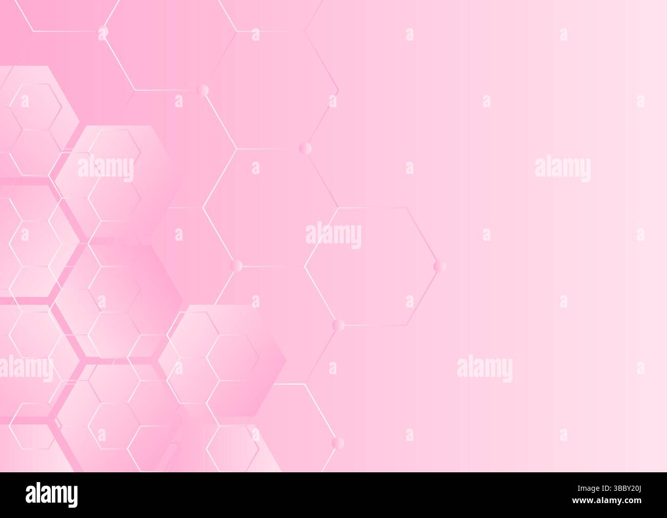 sfondo esagono con gradiente rosa astratto Illustrazione Vettoriale