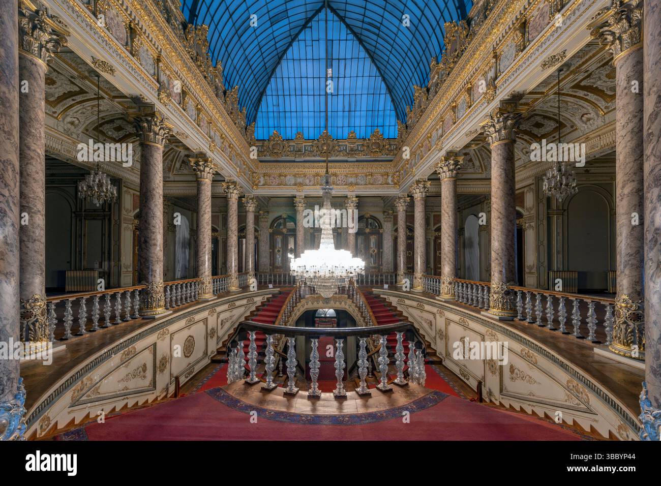 Palazzo Dolmabahce a Istanbul, Turchia Foto Stock
