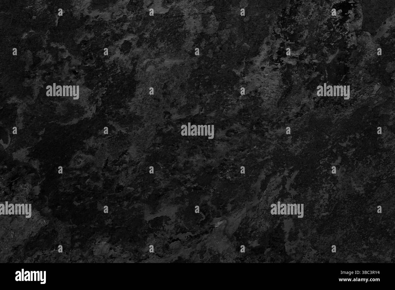 Texture in marmo nero scuro con venature sottili e motivi naturali Foto Stock