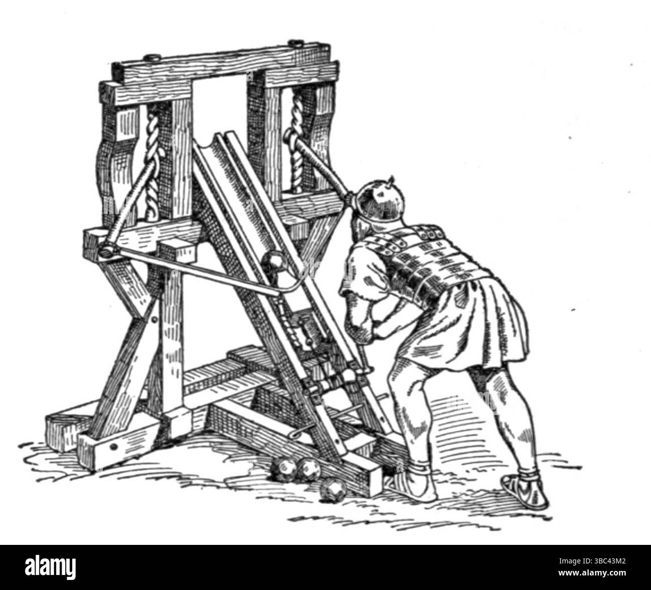 Incisione raffigurante una corsa di carrozze per il circo Foto Stock