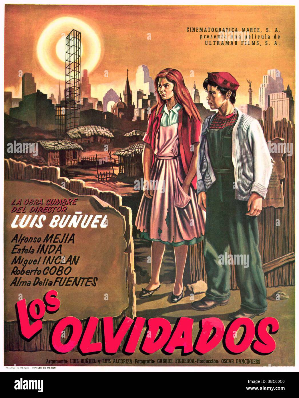1964 Los Olvidados, film di Luis Bunuel, (il giovane e i dannati) poster spagnolo Foto Stock