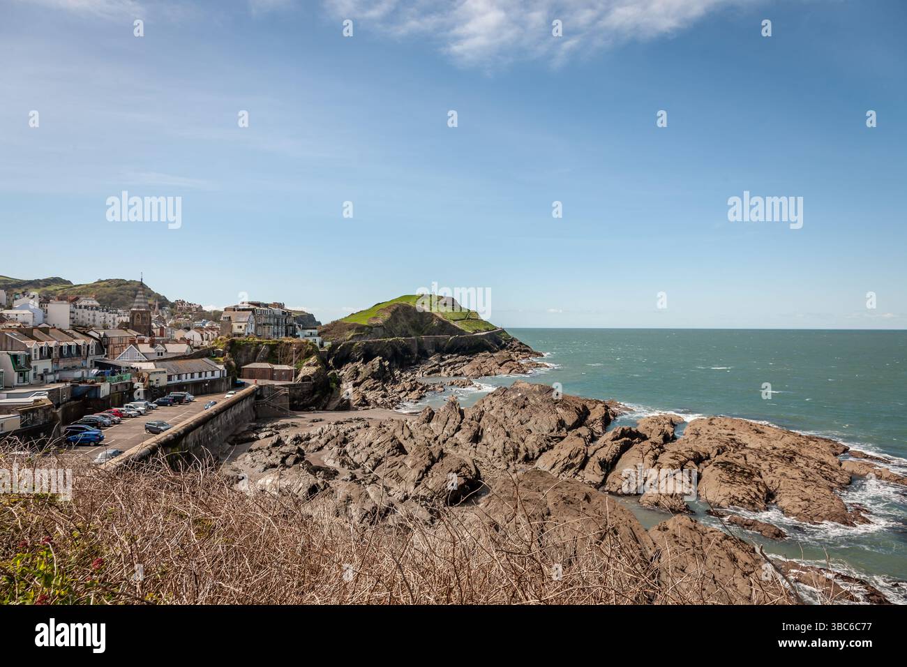 Vista di Capstone Point da Lantern Hill, Ilfracombe, Devon, Inghilterra, Regno Unito Foto Stock