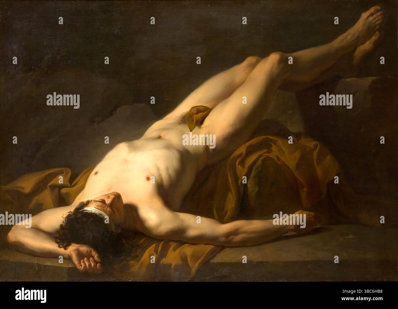 Corpo di Hector (1778) dipinto di Jacques-Louis David Foto Stock