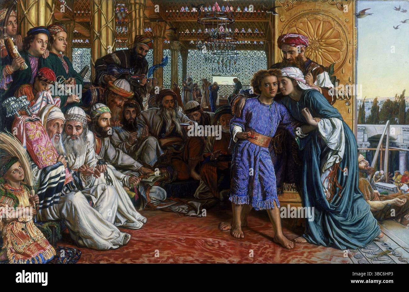 The Finding of the Saviour in the Temple, 1854–1860, dipinto di William Holman Hunt Foto Stock