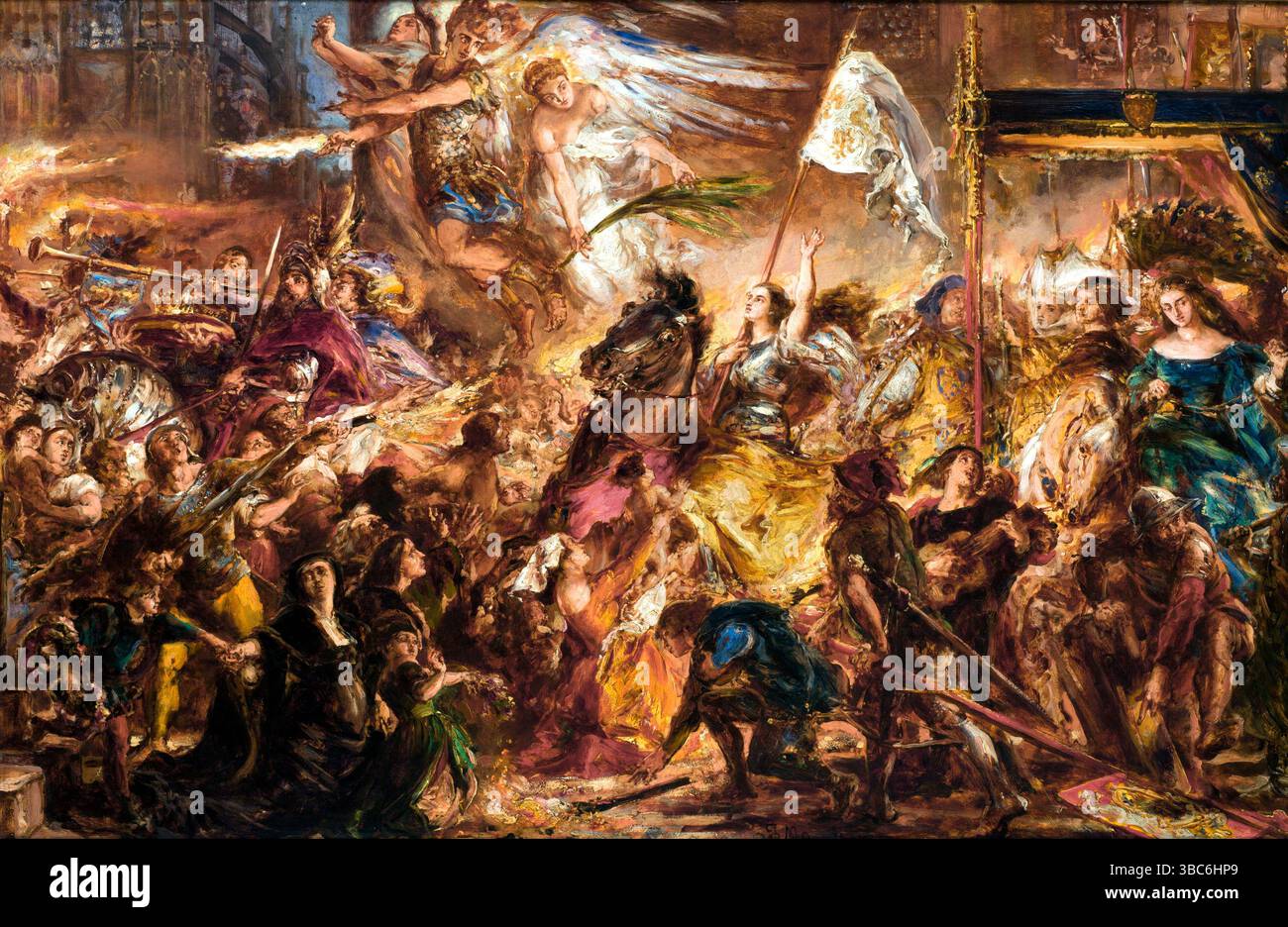 La cameriera d'Orléans, 1886, dipinto di Jan Matejko Foto Stock
