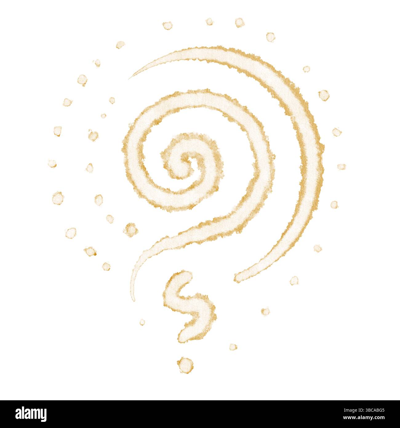 Disegno con simboli magici in tecnica acquerello adatto per la progettazione di stampe, imballaggi, adesivi, collage e progetti magici. Foto Stock