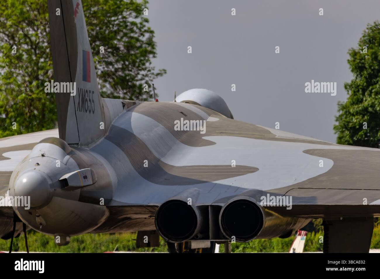 Avro Vulcan XM655 a Wellesbourne Mountford Foto Stock