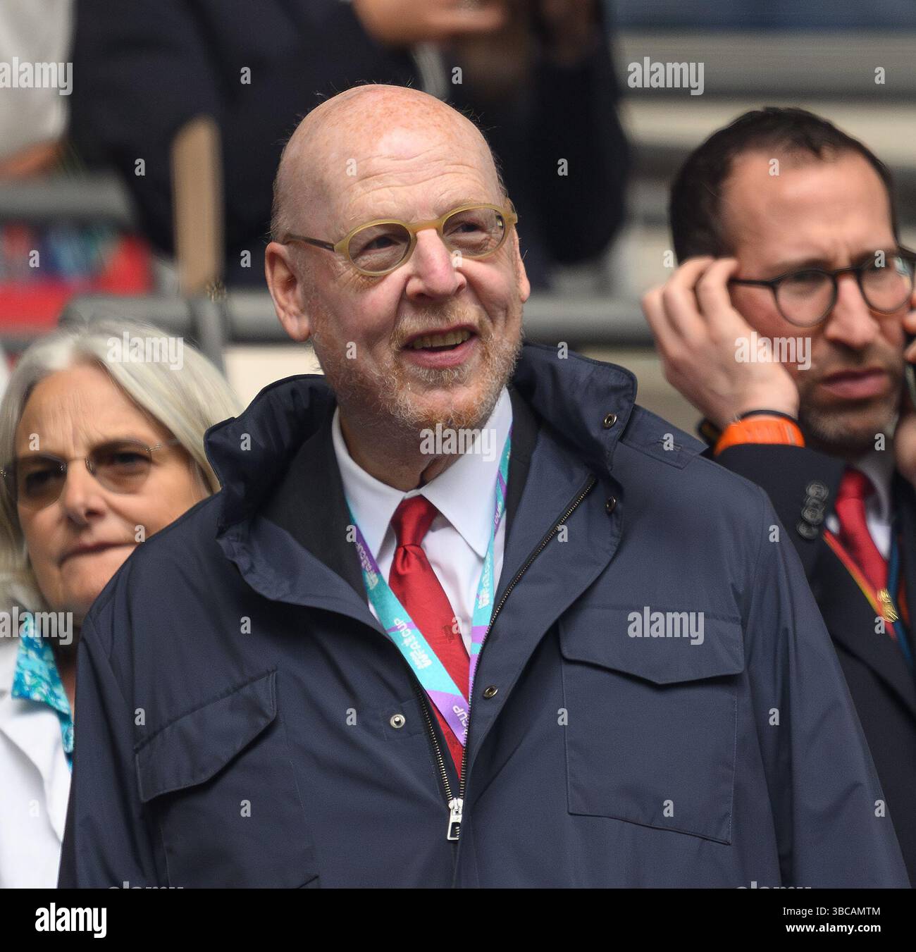 Londra, Regno Unito. 18 maggio 2025. Chelsea contro Manchester United - finale di fa Cup femminile - Stadio di Wembley. Avram Glazer, co-proprietario del Manchester United. Crediti immagine: Mark Pain / Alamy Live News Foto Stock