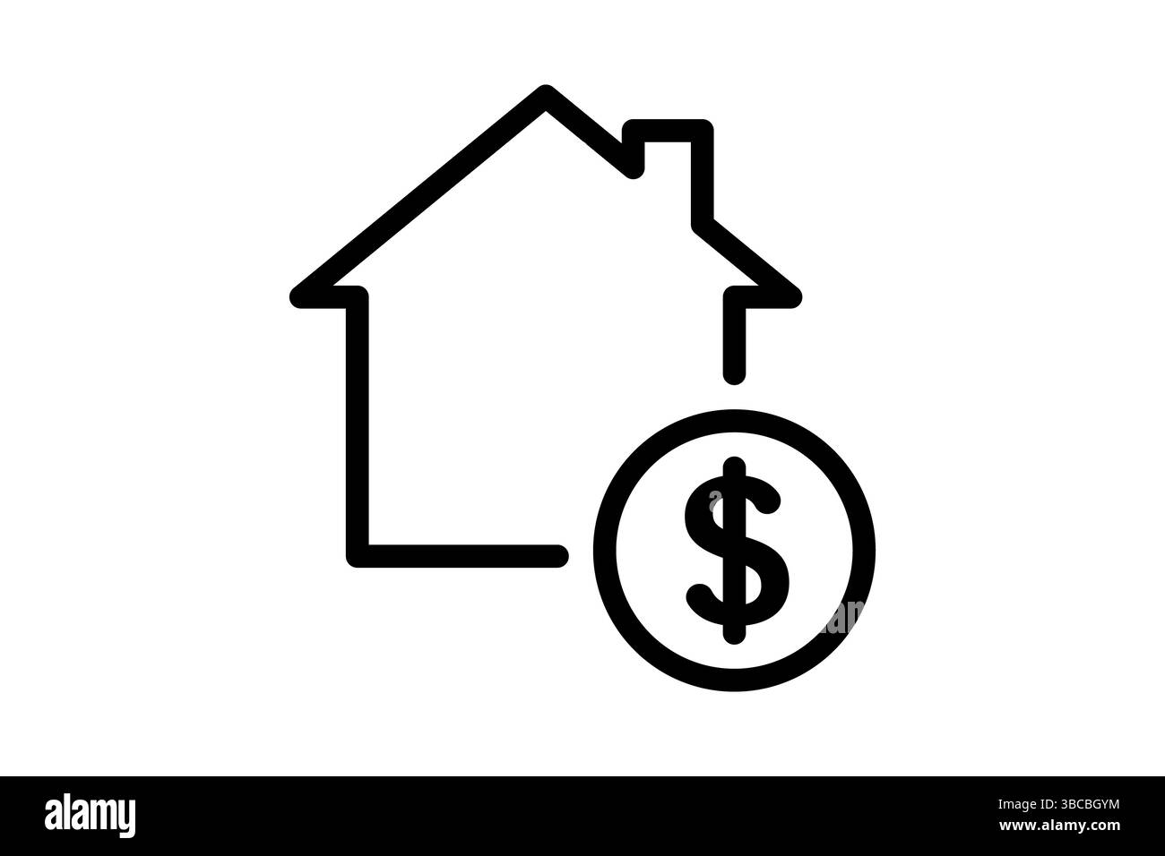 Icona riscaldamento casa Design semplice Foto Stock Icona riscaldamento casa Design semplice Foto Stock