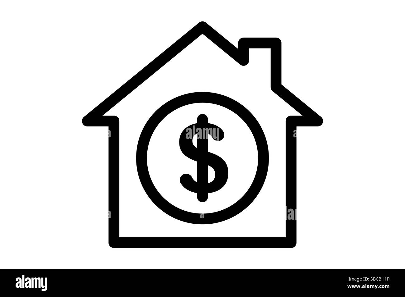 Icona riscaldamento casa Design semplice Foto Stock Icona riscaldamento casa Design semplice Foto Stock