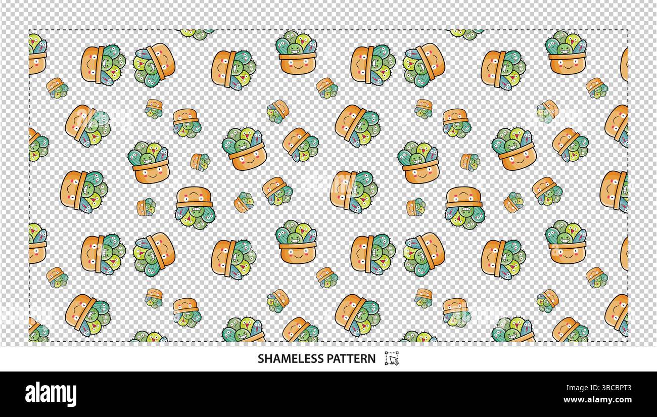 Seamless Dumpling Food cucina asiatica Design digitale dello sfondo Illustrazione Vettoriale