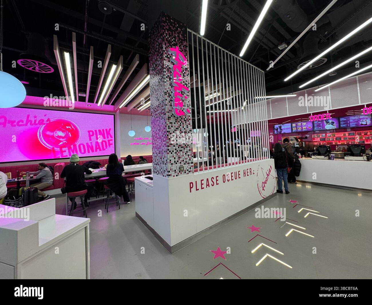Archies Restaurant, Manchester Airport Terminal 2, Inghilterra, Regno Unito Foto Stock