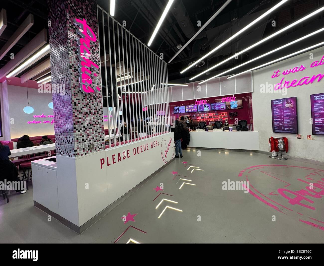 Archies Restaurant, Manchester Airport Terminal 2, Inghilterra, Regno Unito Foto Stock