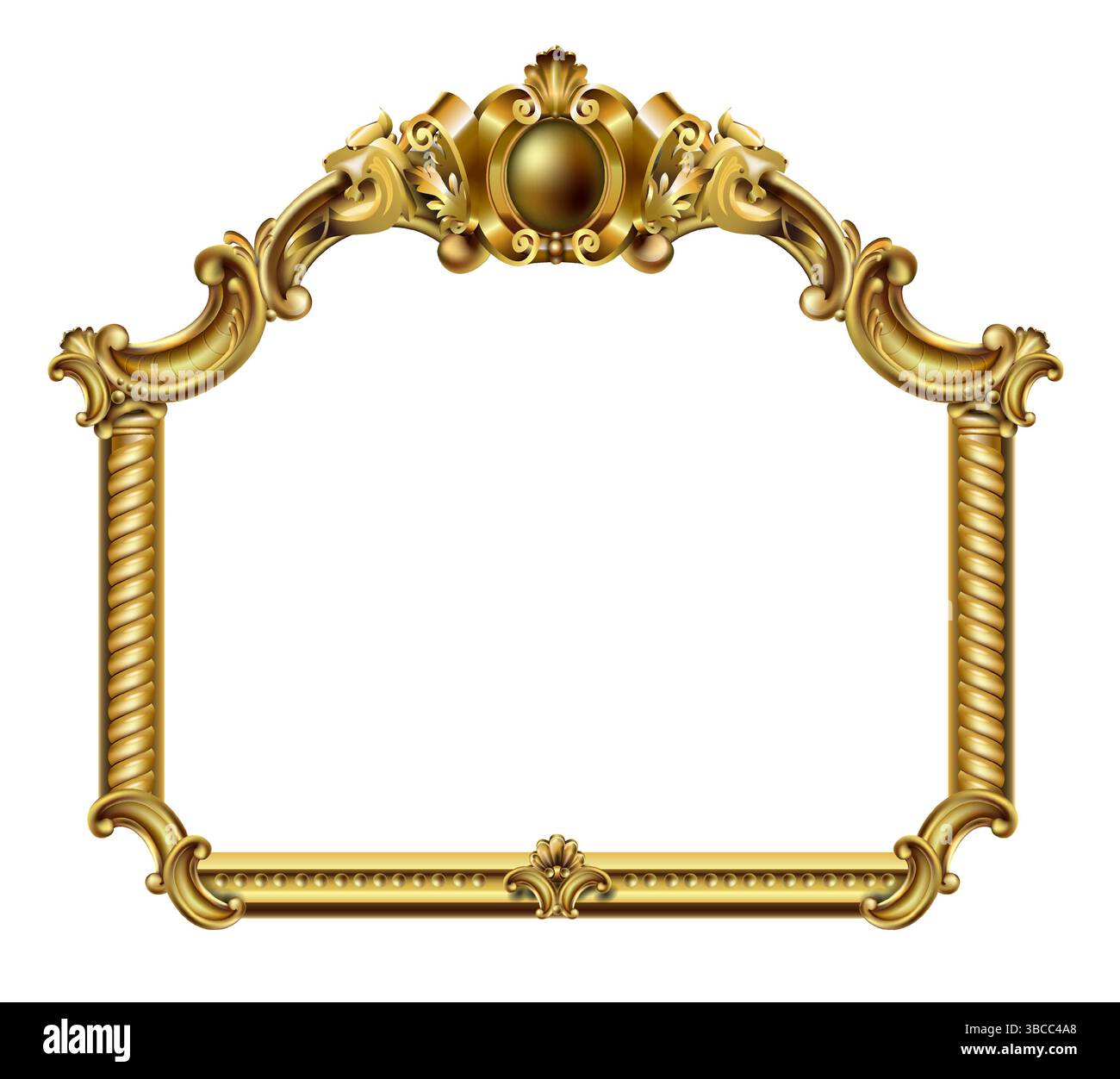 Cornices Rococo Rococo palace Immagini Vettoriali Stock - Alamy