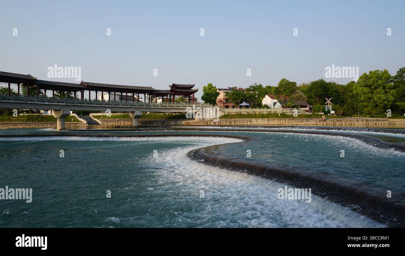 Paesaggi rurali della campagna di Jinhua, Zhejiang, Cina Foto Stock