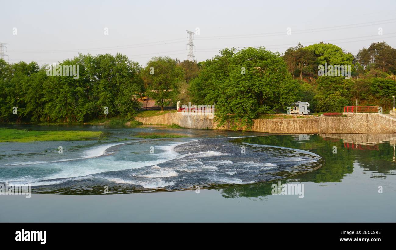 Paesaggi rurali della campagna di Jinhua, Zhejiang, Cina Foto Stock