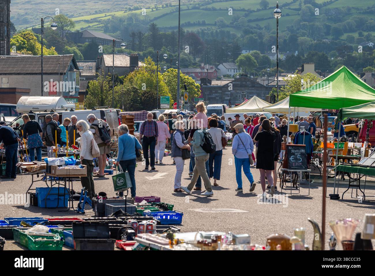 Mercato agricolo settimanale del venerdì a Bantry, West Cork, Irlanda. Foto Stock