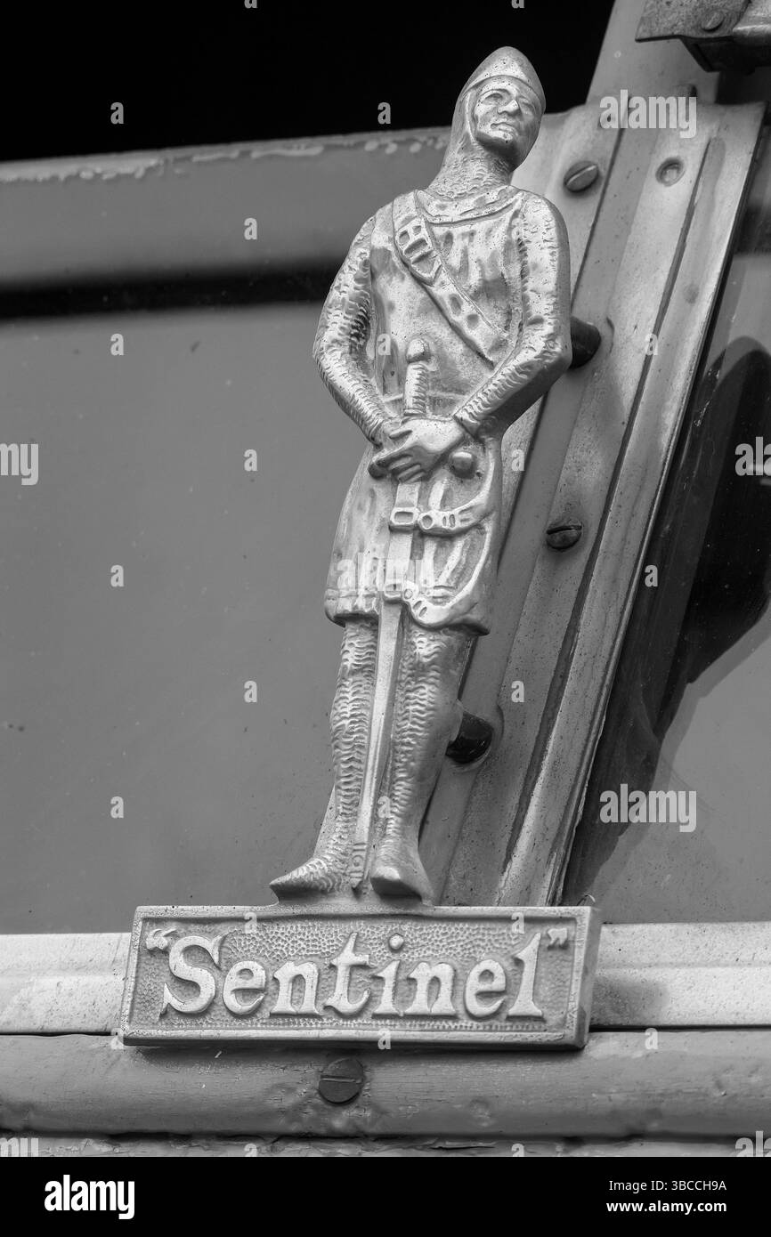 Badge Sentinel Steam Truck al Faversham Festival of Transport 2025 Foto Stock