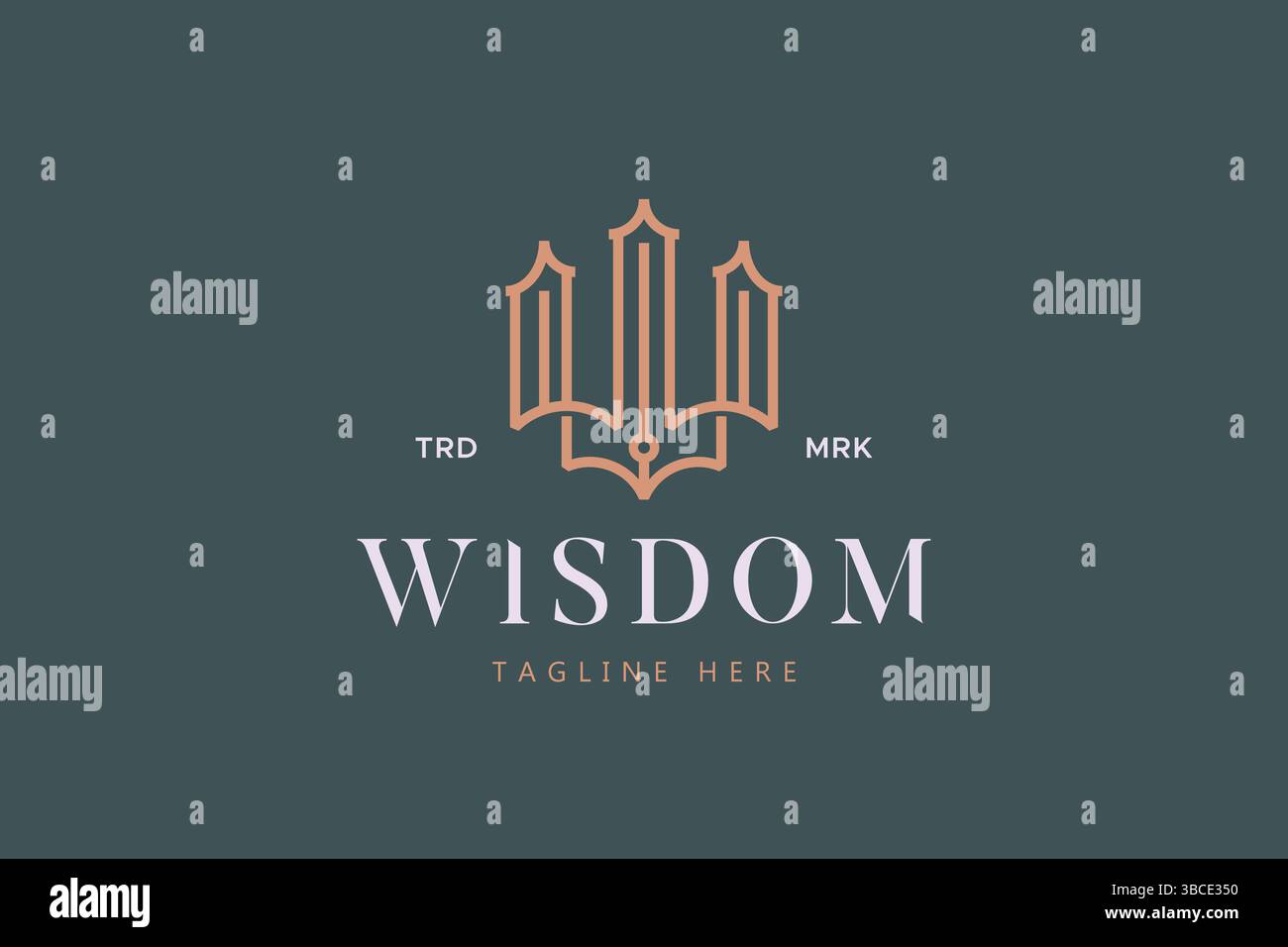 Logo Letter W Abstract Luxury e Premium Concept Illustrazione Vettoriale
