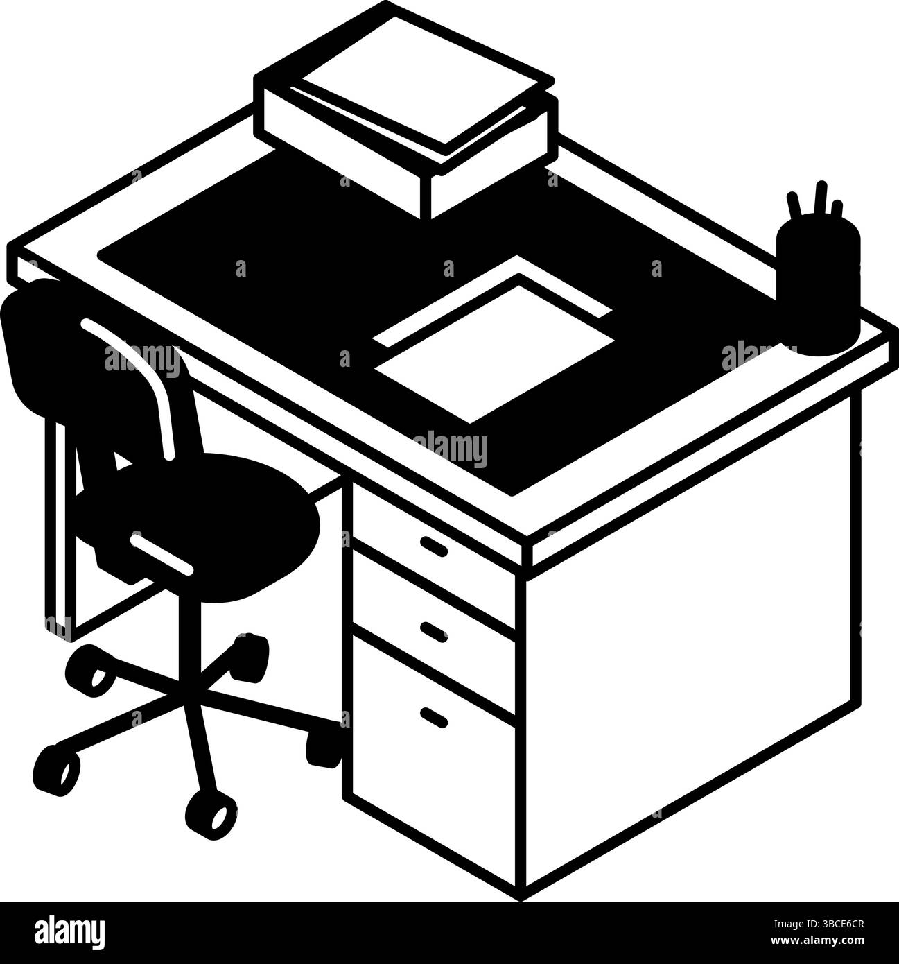 Illustrazione isometrica di una scrivania con documenti su di essa, illustrazione vettoriale Illustrazione Vettoriale Illustrazione isometrica di una scrivania con documenti su di essa, illustrazione vettoriale Illustrazione Vettoriale