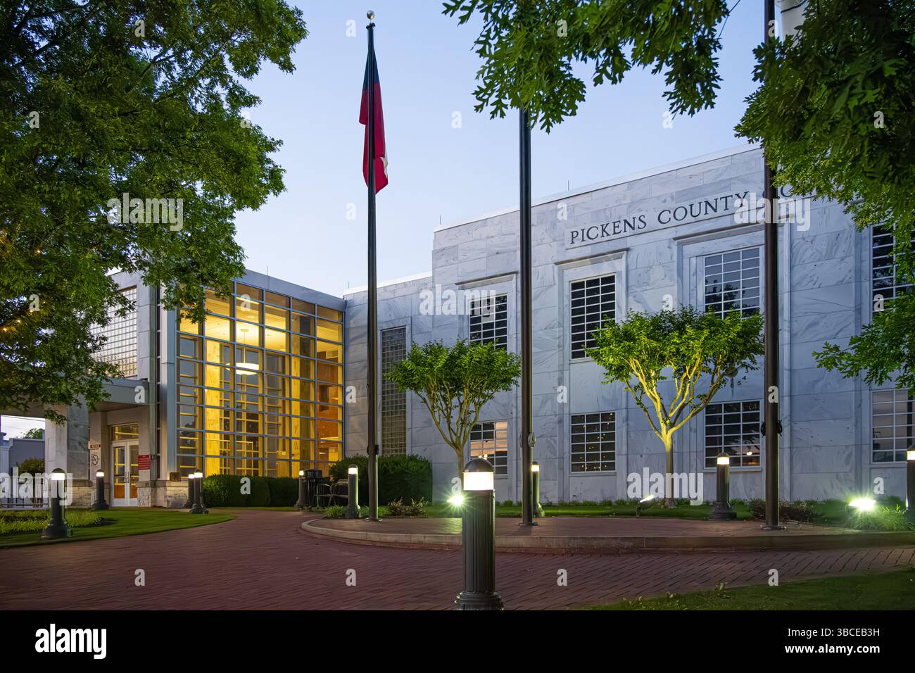 Tribunale della contea di Pickens sulla Main Street nel centro di Jasper, Georgia. (USA) Foto Stock