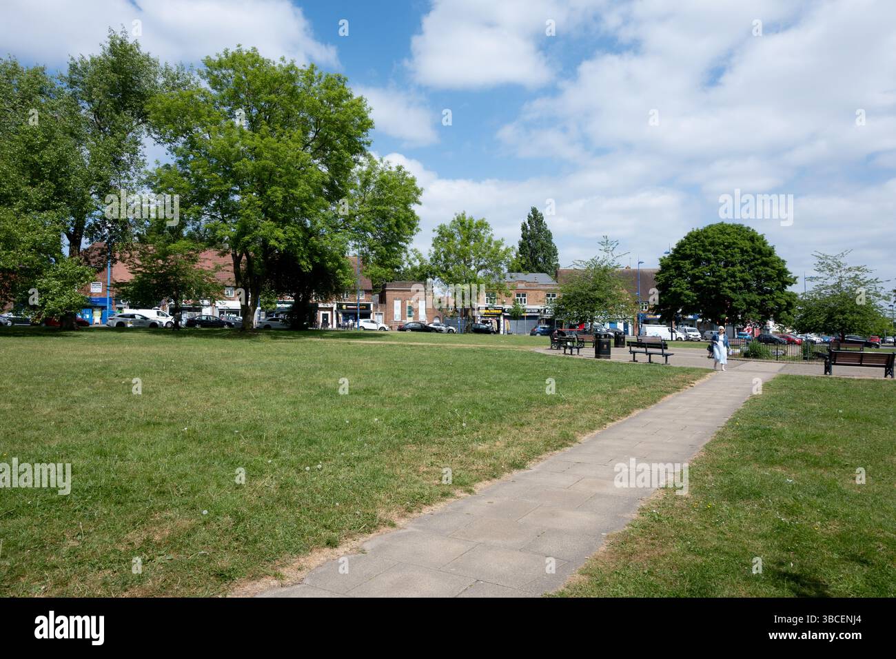 Castle Square, Weoley Castle, Birmingham, West Midlands, Inghilterra, REGNO UNITO Foto Stock