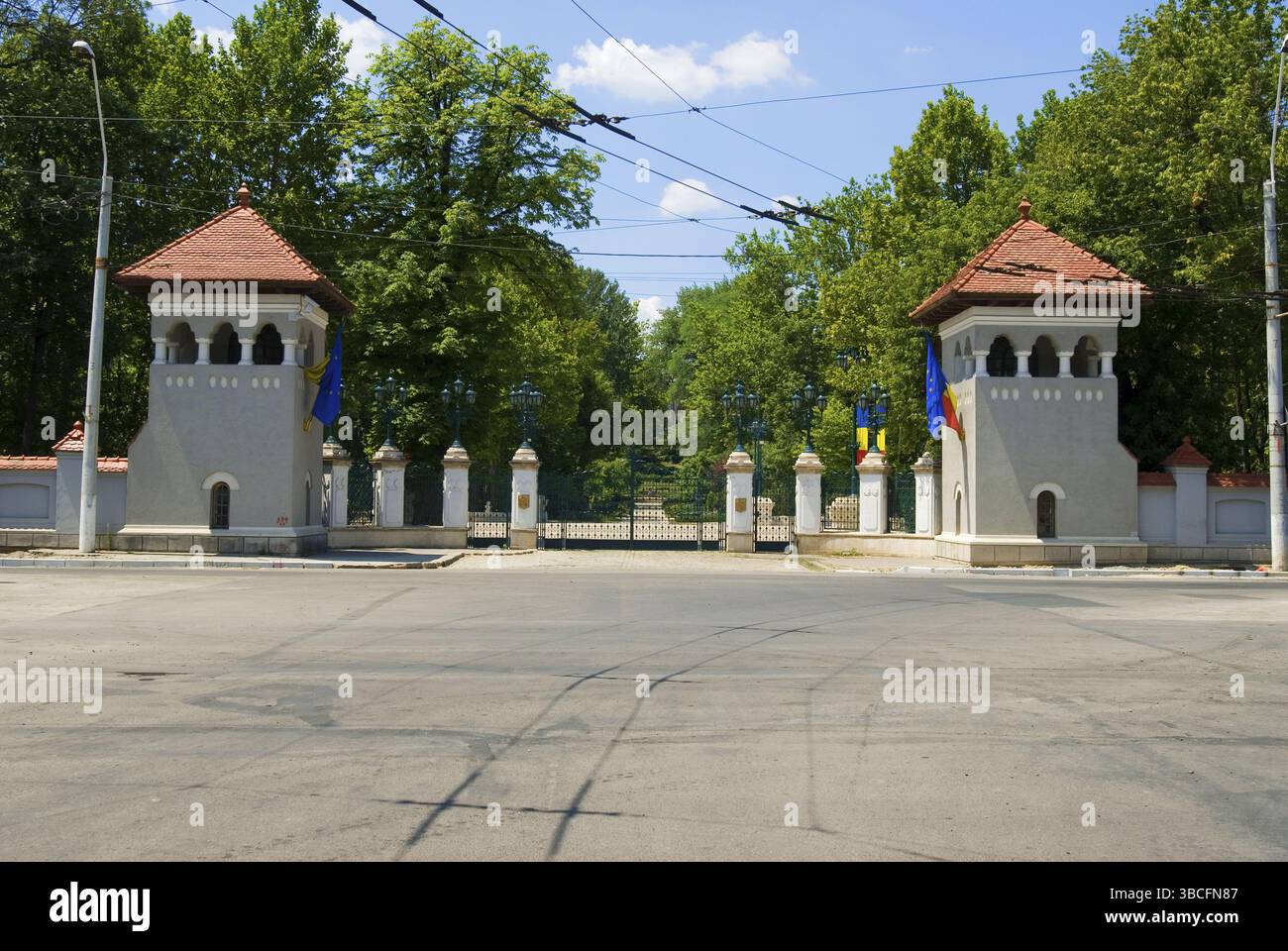 Palazzo Cotroceni, residenza del presidente rumeno, Bucarest, Romania, Europa Foto Stock