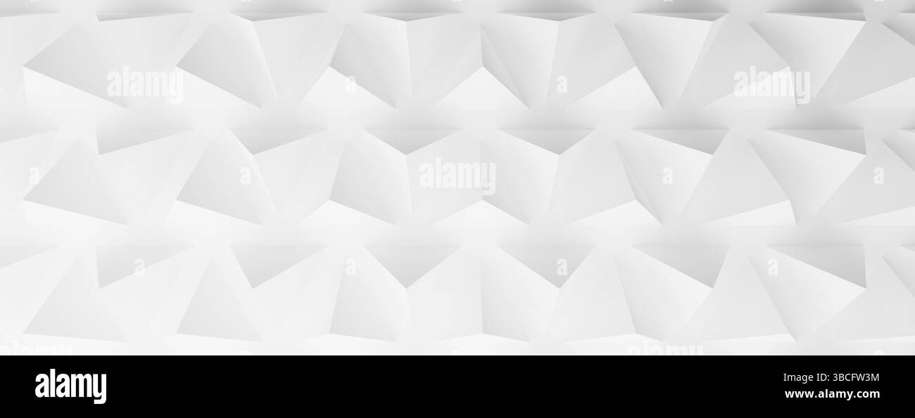 Astratto moderno sfondo piramidale brillante, rendering 3d Foto Stock