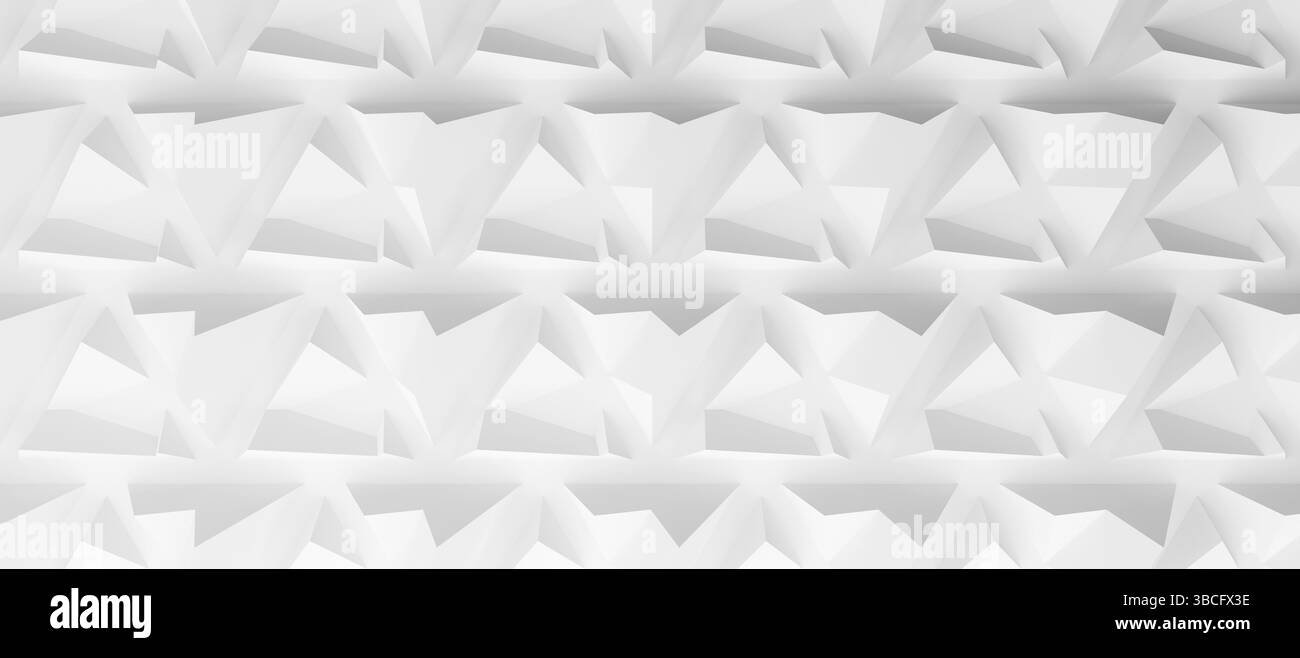 Astratto moderno sfondo piramidale brillante, rendering 3d Foto Stock