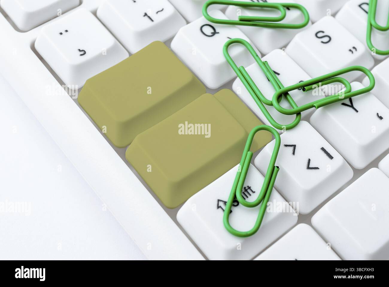 Typist creazione di documenti aziendali, Abstract velocità digitando idee Foto Stock