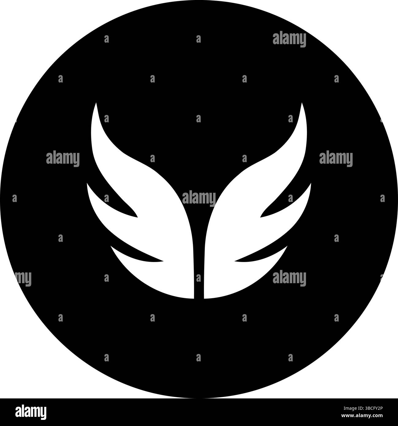 Semplice cerchio nero con icona simbolo "M": Grafica vettoriale Illustrazione Vettoriale