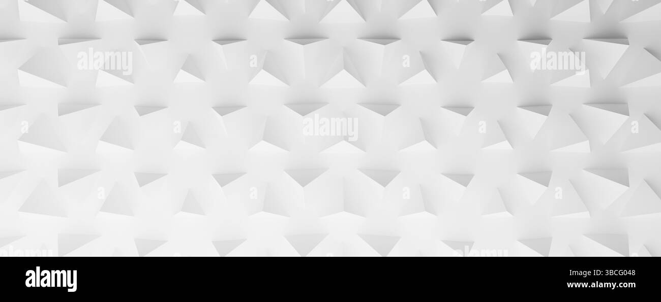 Astratto moderno sfondo piramidale brillante, rendering 3d Foto Stock