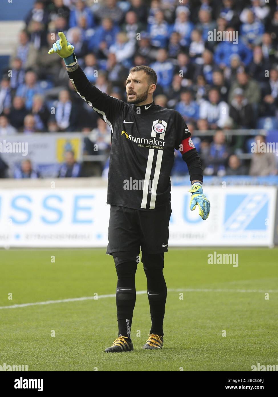Portiere tedesco Markus Kolke FC Hansa Rostock DFB 3a stagione di campionato 2019-20, portiere tedesco Markus Kolke FC Hansa Rostock DFB 3° l Foto Stock