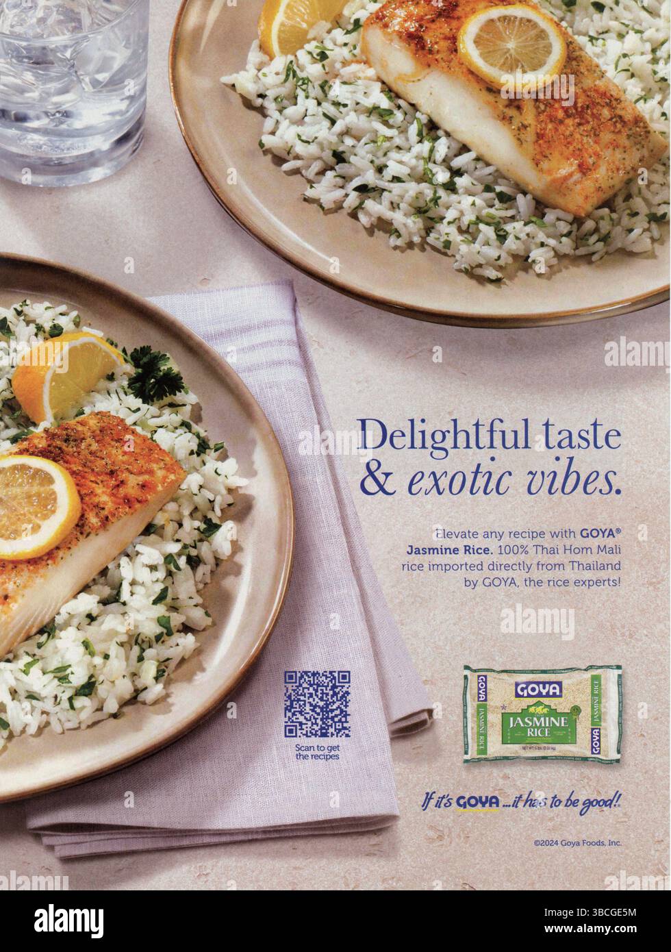 Pubblicità numero maggio 2025 rivista Food & Wine, USA Foto Stock