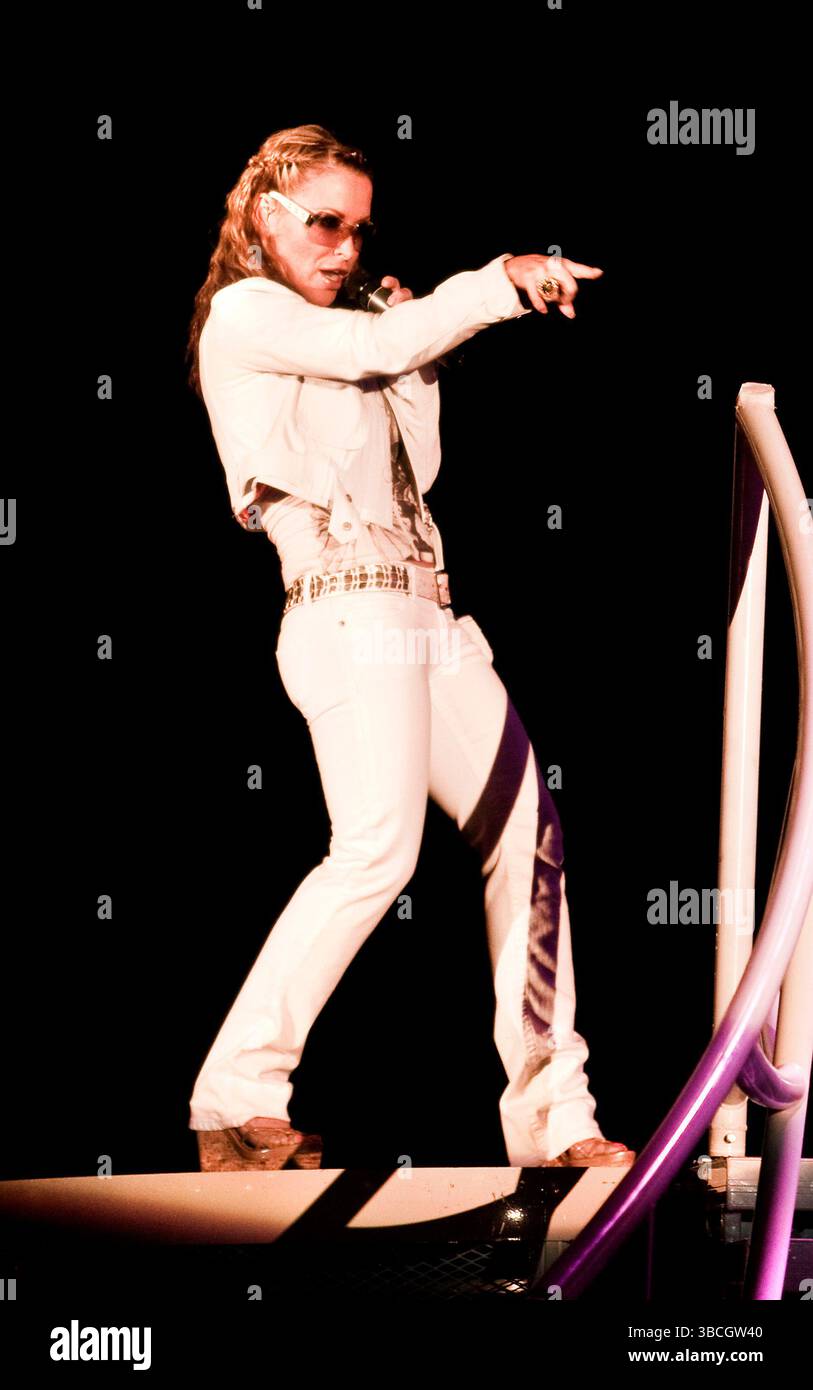 Anastacia live al Lucca Summer Festival in Italia - 8 luglio 2009 Foto Stock