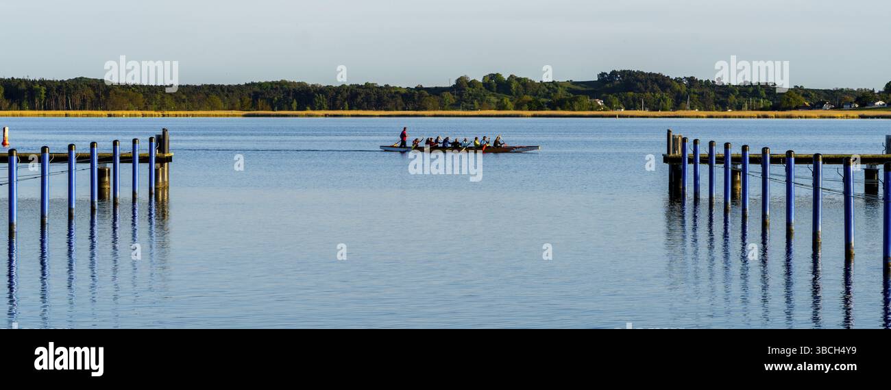 Il porto di Sellin, Ruegen, Meclemburgo-Vorpommern, Germania, Europa Foto Stock