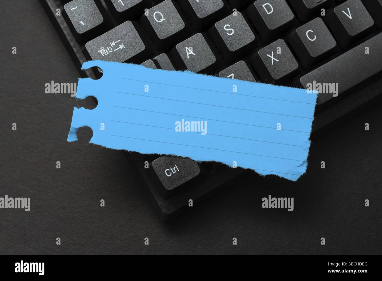 Registrazione astratta elenco degli articoli del negozio online, Modifica dei dati Internet aggiornati Foto Stock