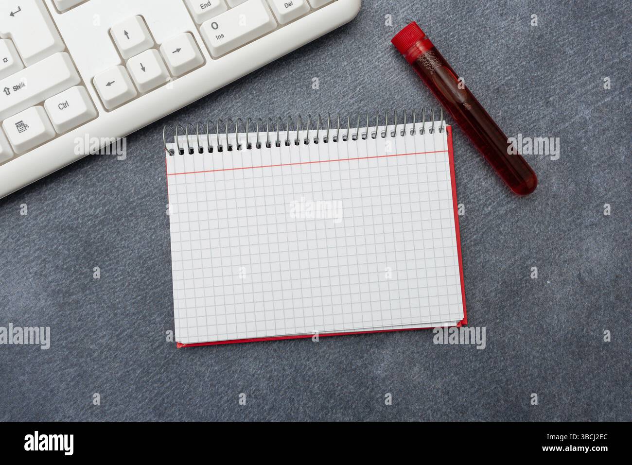 Definizione di note mediche Studi scientifici e piani di trattamento Foto Stock