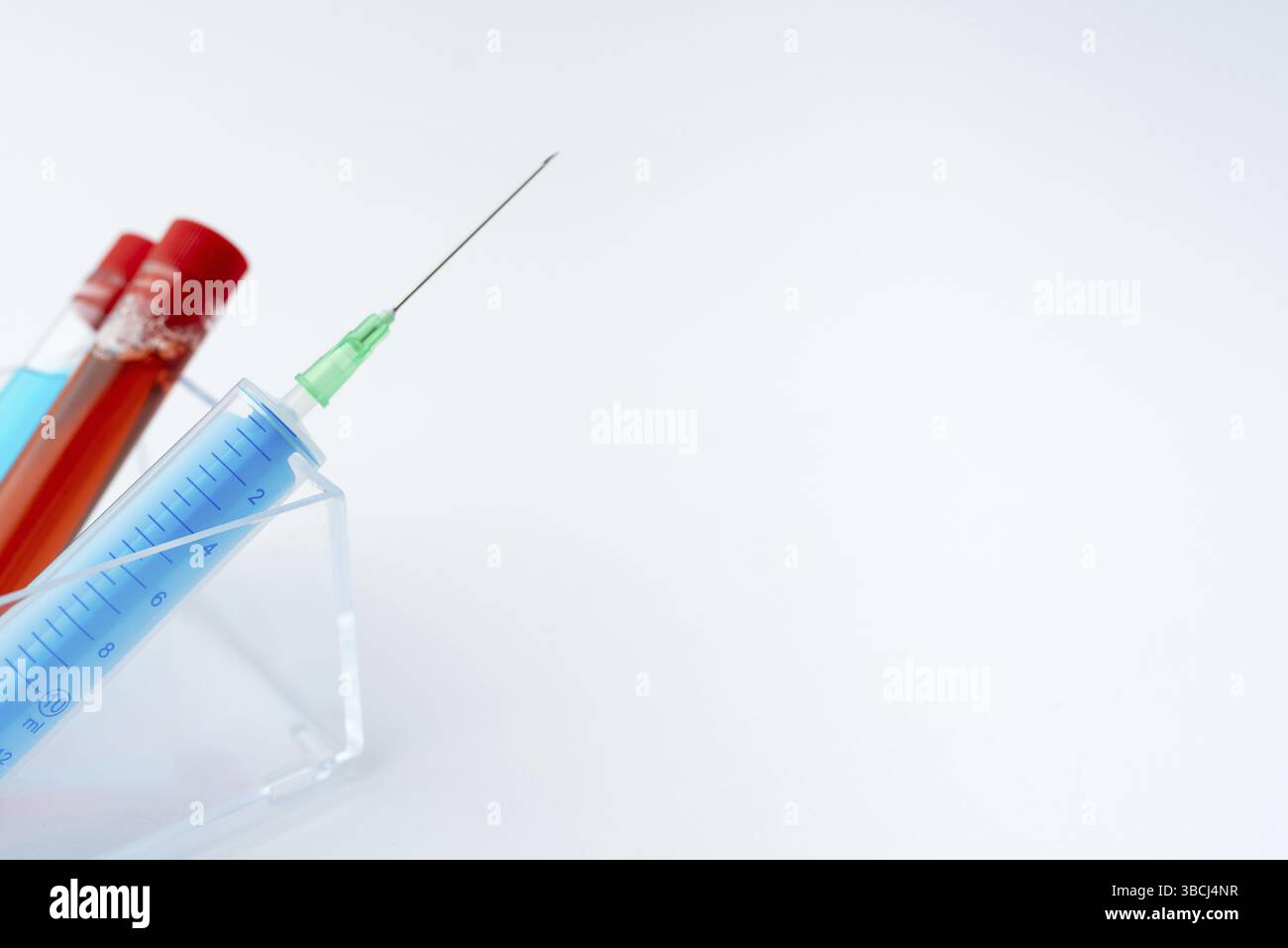 Presentazione di campioni medici laboratorio di prova New Virus Medicine Foto Stock