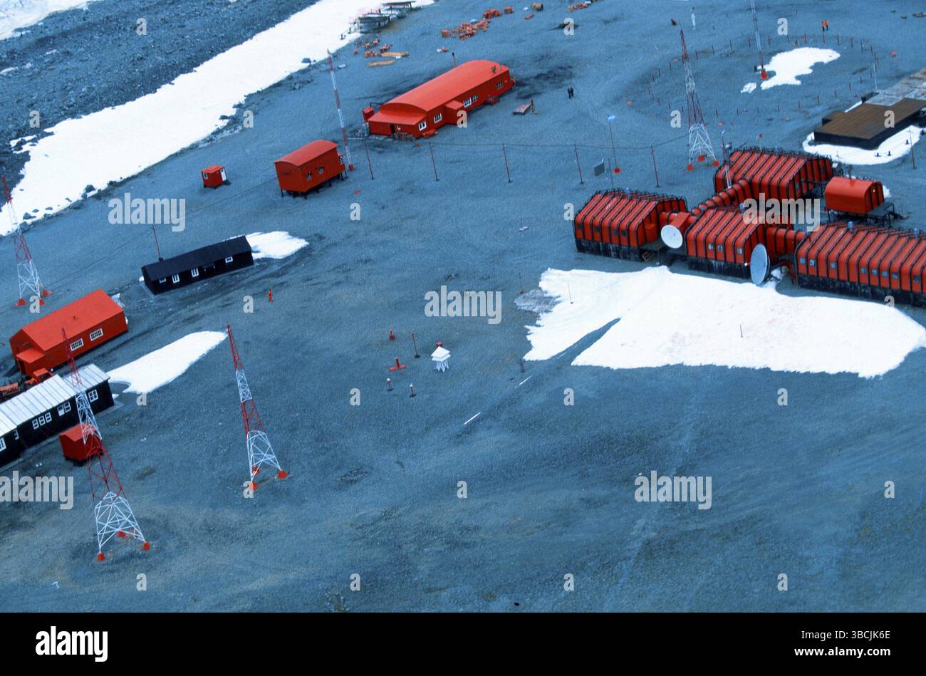 Stazione di ricerca argentina "destinazione Naval Orcadas", Antartide, stazione di ricerca argentina "destinazione Naval Orcadas", Antartide, paesaggio, h Foto Stock
