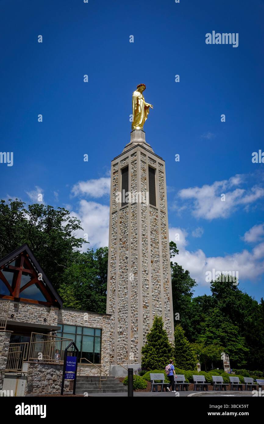 USA Maryland MD Emmitsburg National Shrine Grotto di nostra Signora di Lourdes Foto Stock