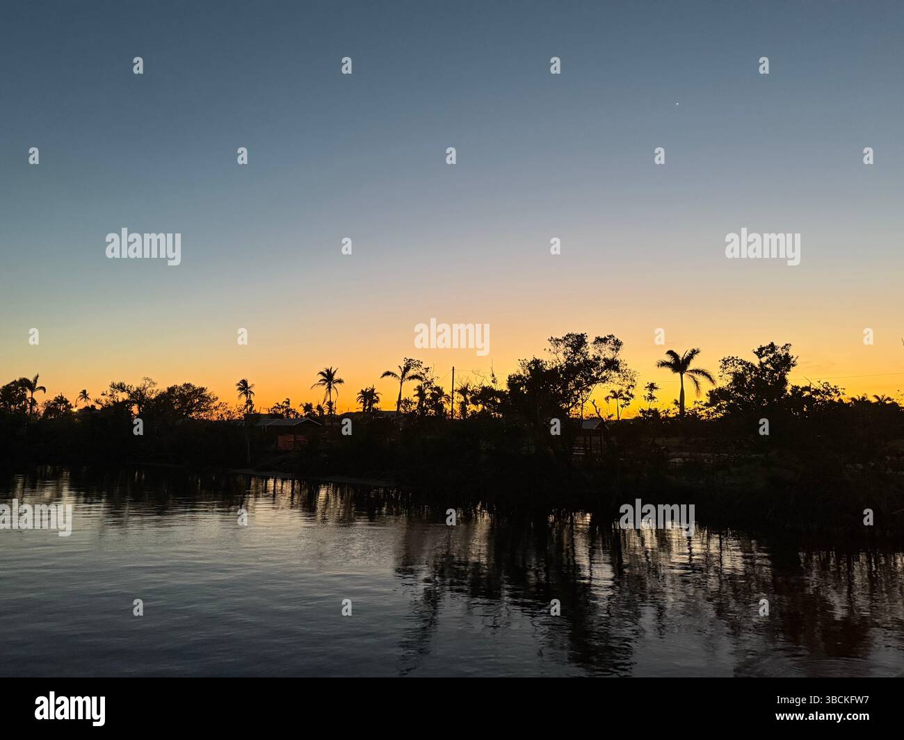 un tramonto perfetto Foto Stock