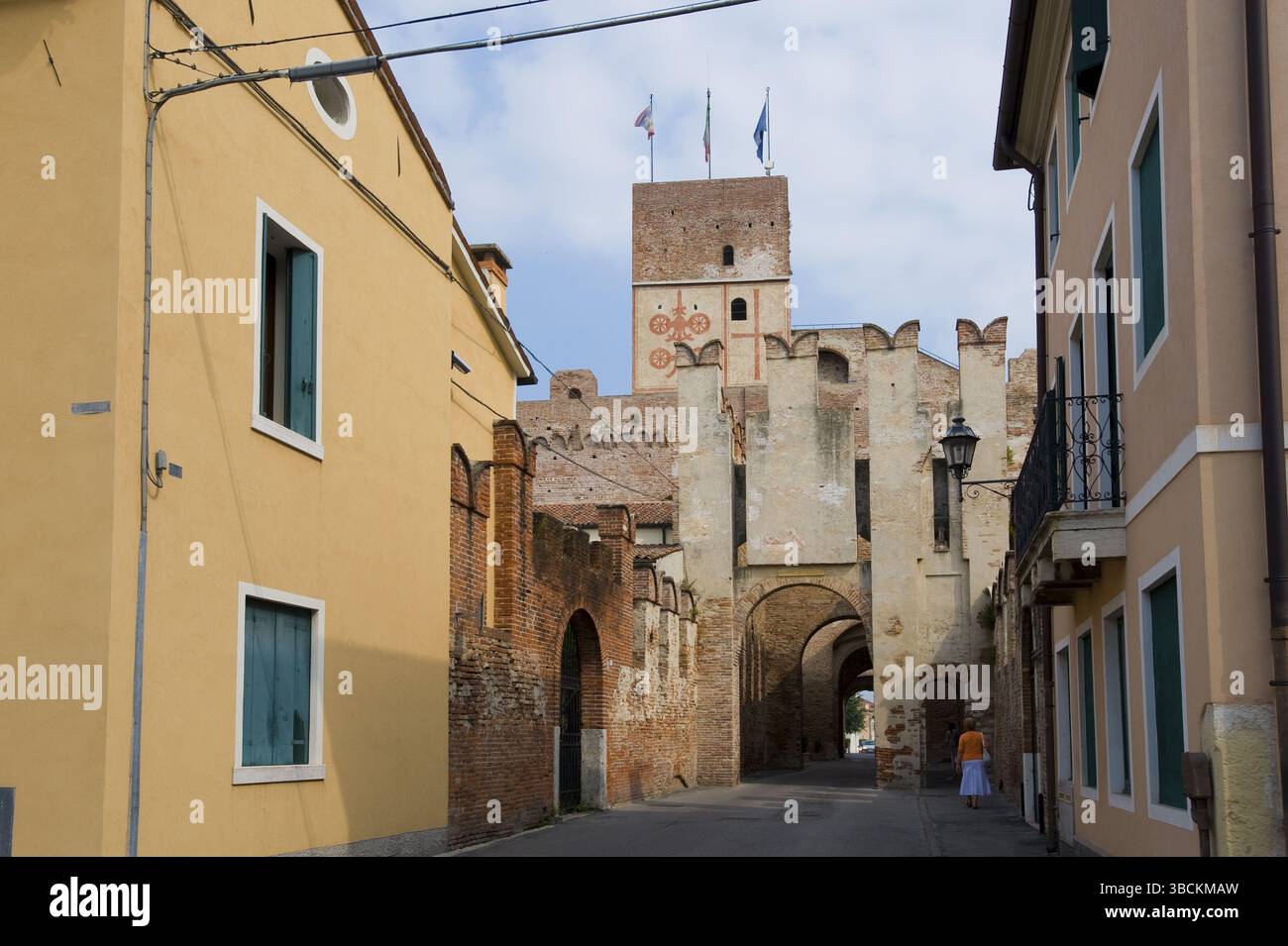 Porta Bassnese, Cittadella, Veneto, Italia, Venezia, Veneto, Veneto, Europa Foto Stock