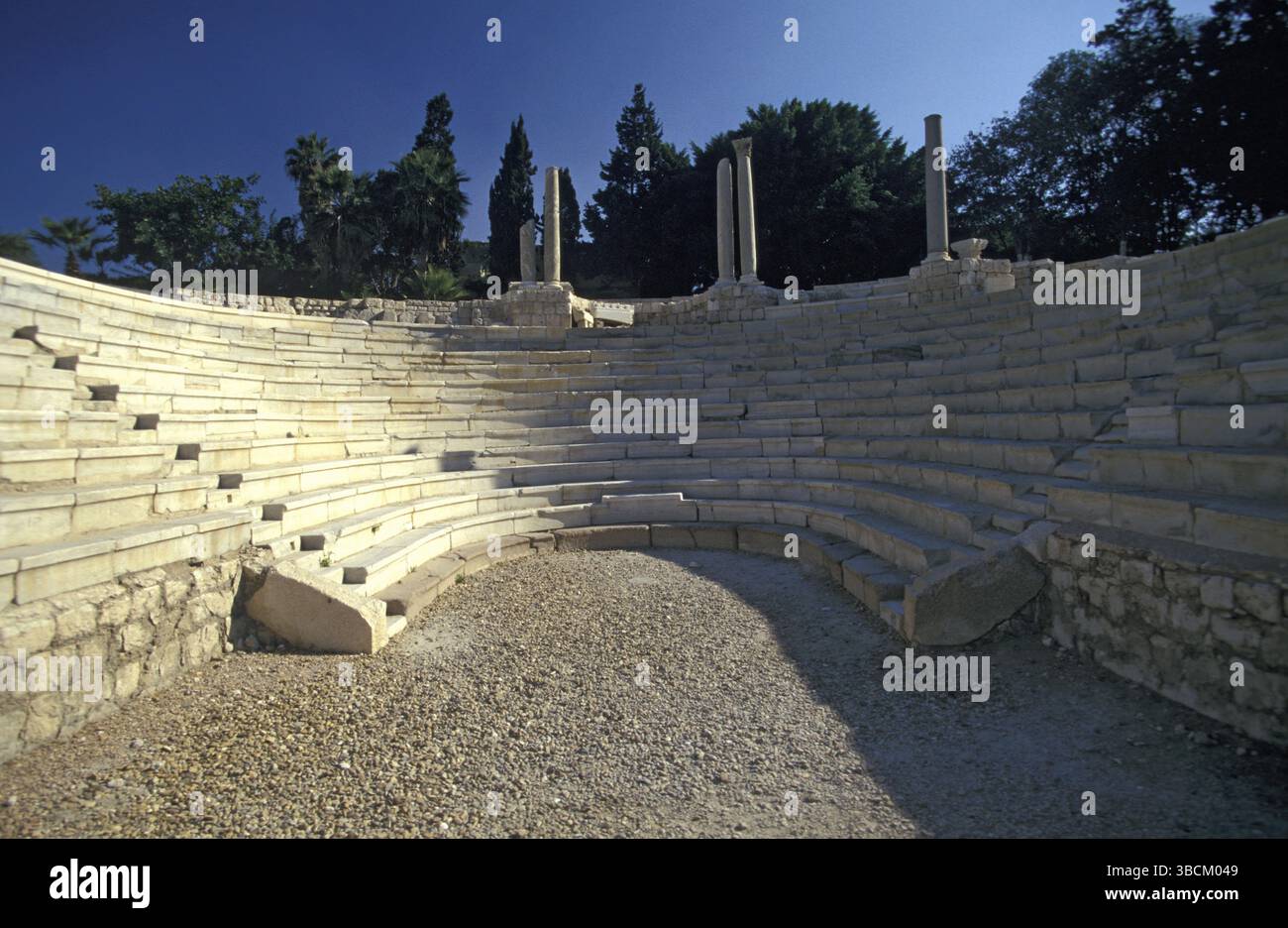 Anfiteatro romano, Alessandria, Egitto, Africa Foto Stock