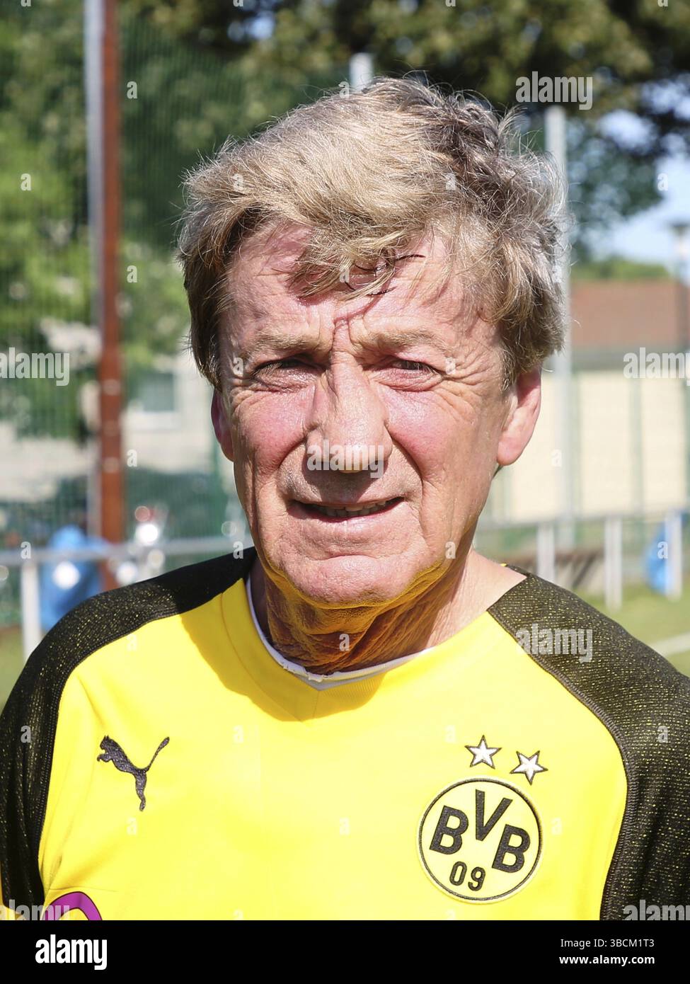 Calciatore tedesco Frank Mill BVB Borussia Dortmund Foto Stock