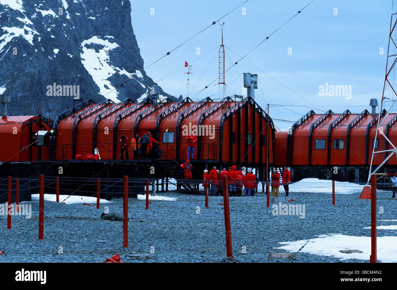 Stazione di ricerca argentina "destinazione Naval Orcadas", Antartide, stazione di ricerca argentina "destinazione Naval Orcadas", Antartide, paesaggio, h Foto Stock