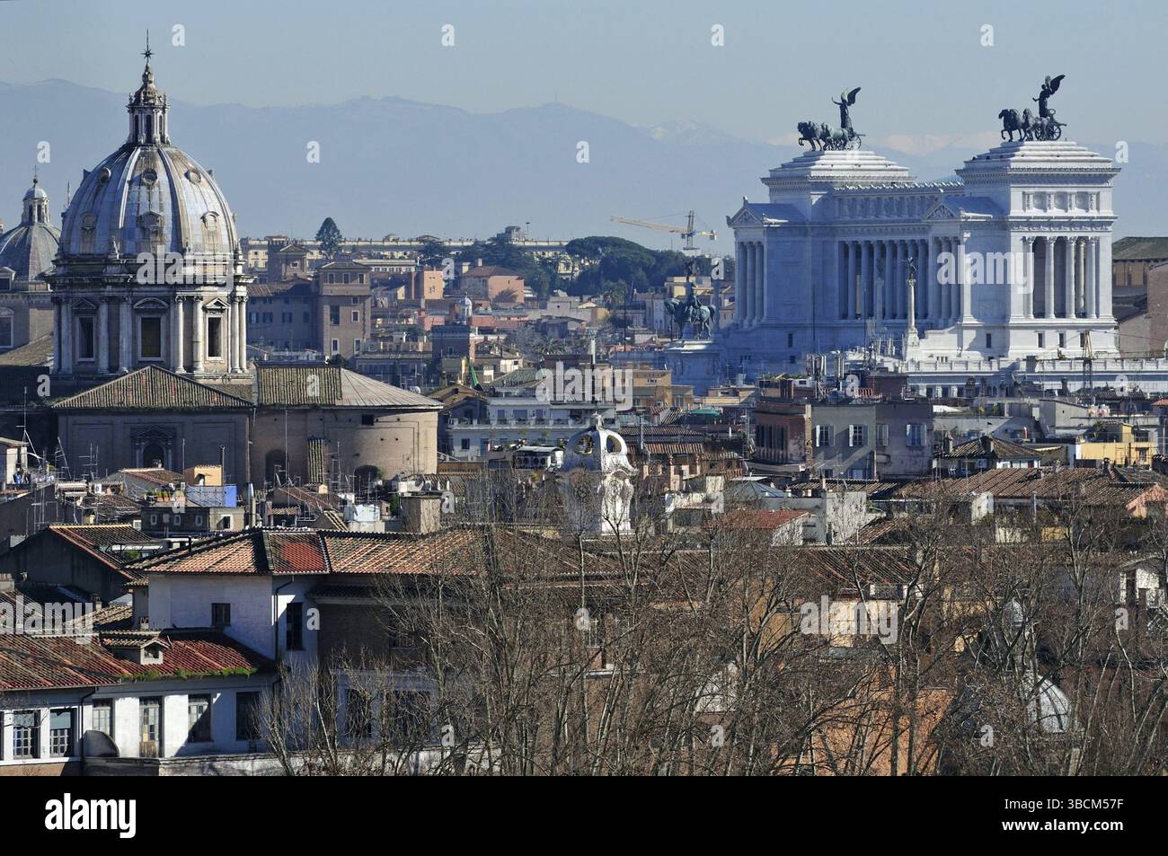 Il Campidoglio tra il foro e il campo Marzio, è uno dei sette colli di Roma. Il nome Capitol Hill per la posizione dello United Foto Stock
